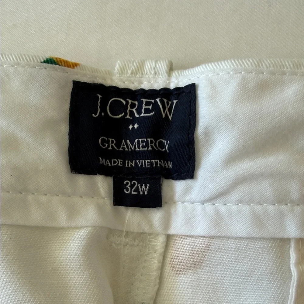 J. Crew White Pineapple Print Men's Shorts